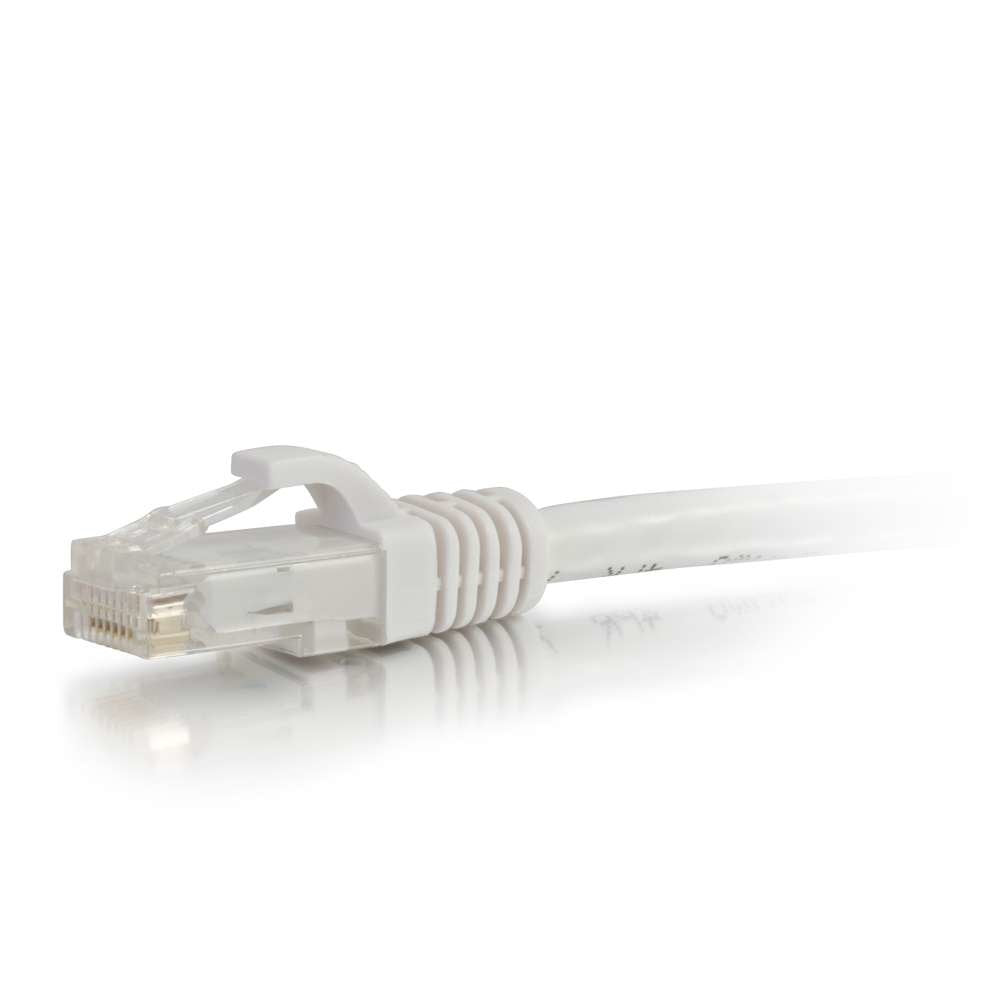 C2g Cat5e Booted Unshielded (Utp) Network Patch Cable Cable De Interconexión Rj-45 (M) A Rj-45 (M) 3 M Utp Cat 5e Moldeado Sin Enganches Trenzado Blanco