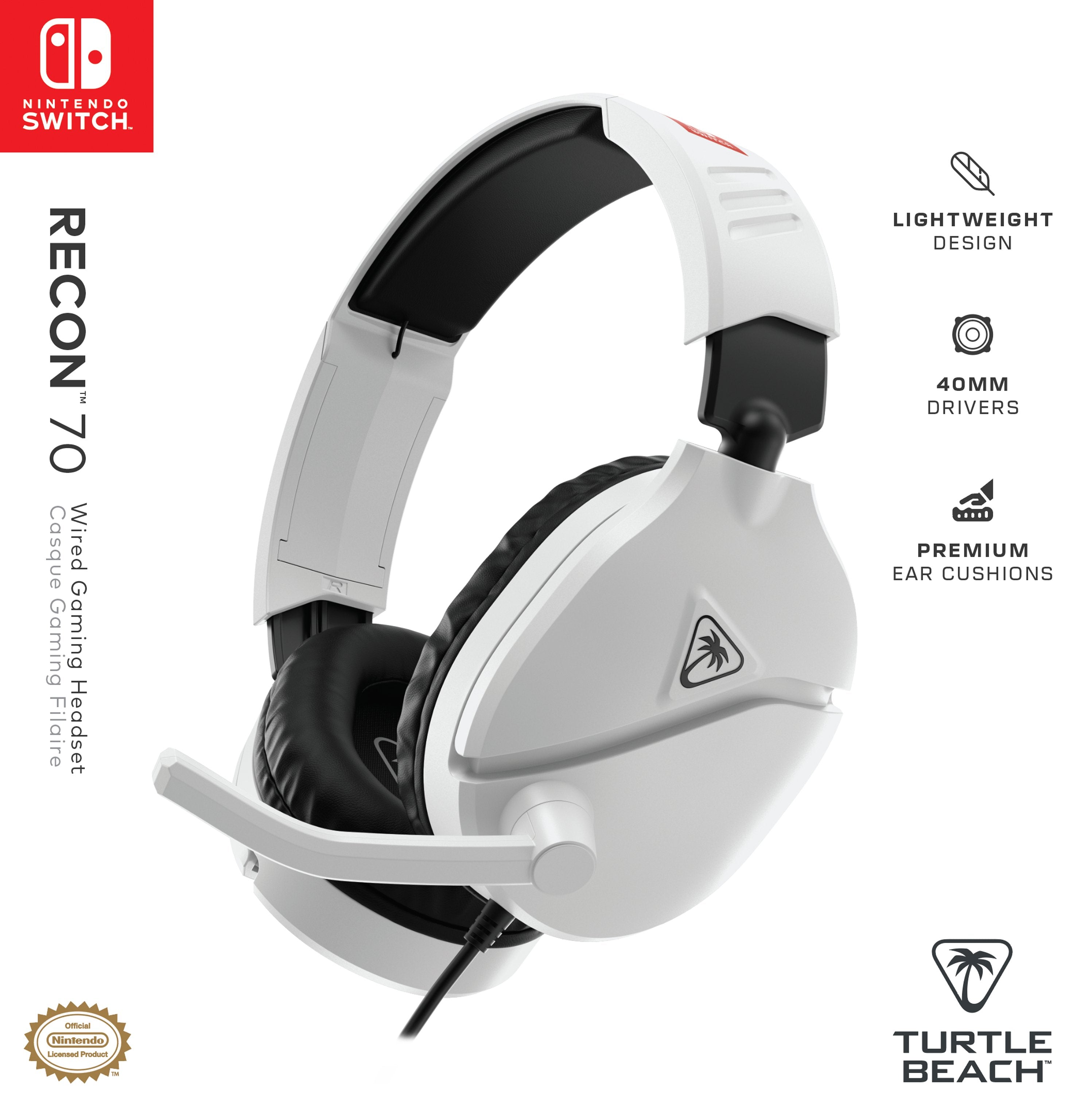 EAN 0731855080007 - Turtle Beach Recon 70 Auriculares Alámbrico Diadema Juego Negro, Blanco imagen 11