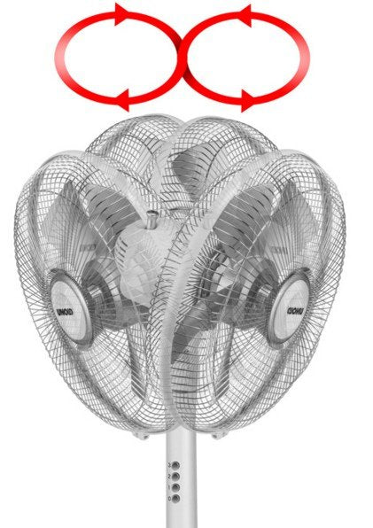 Unold 86820 Ventilador De Pie Silverline Blanco / Gris