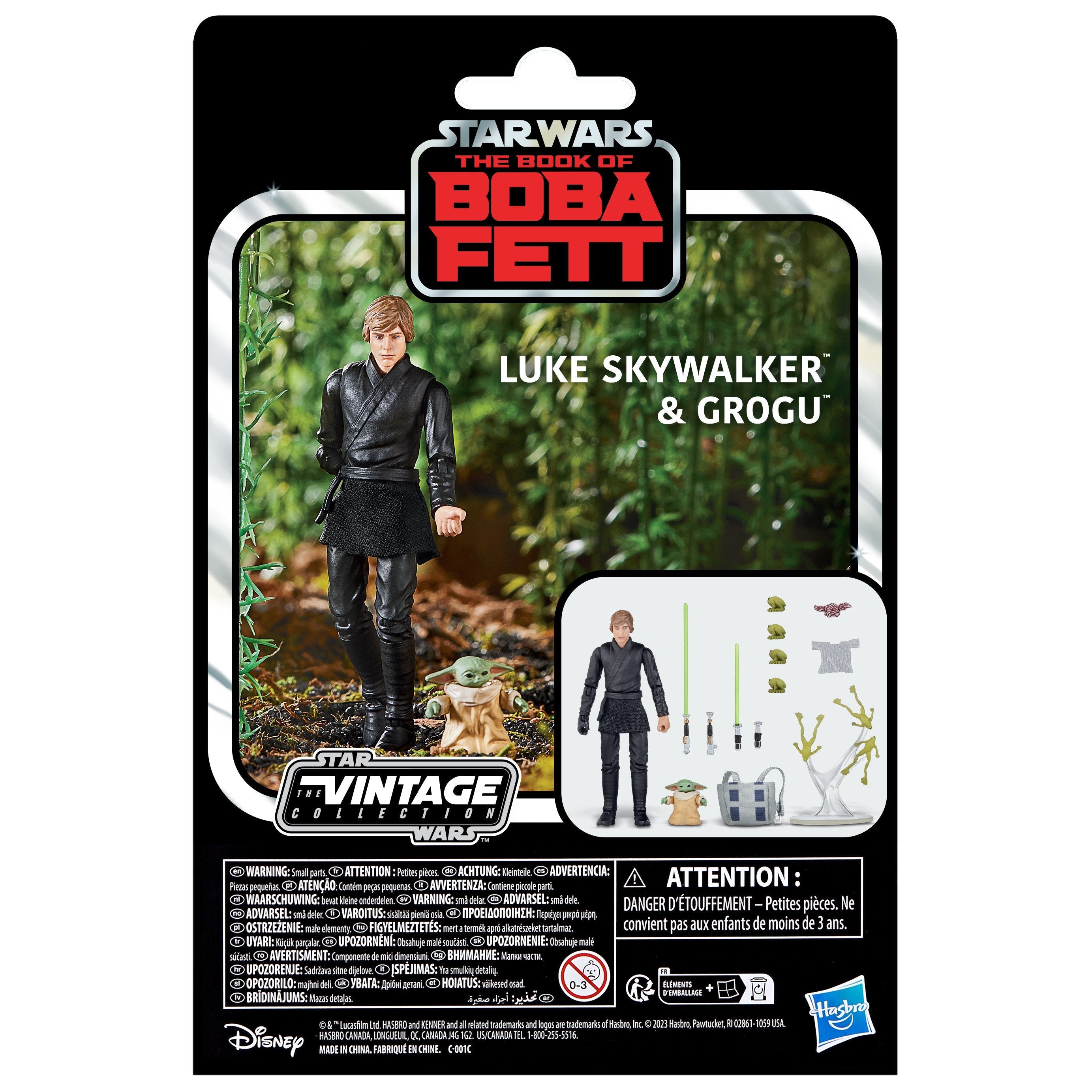 Figuras Luke Skywalker & Grogu El Libro De Boba Fett Star Wars 9,5cm