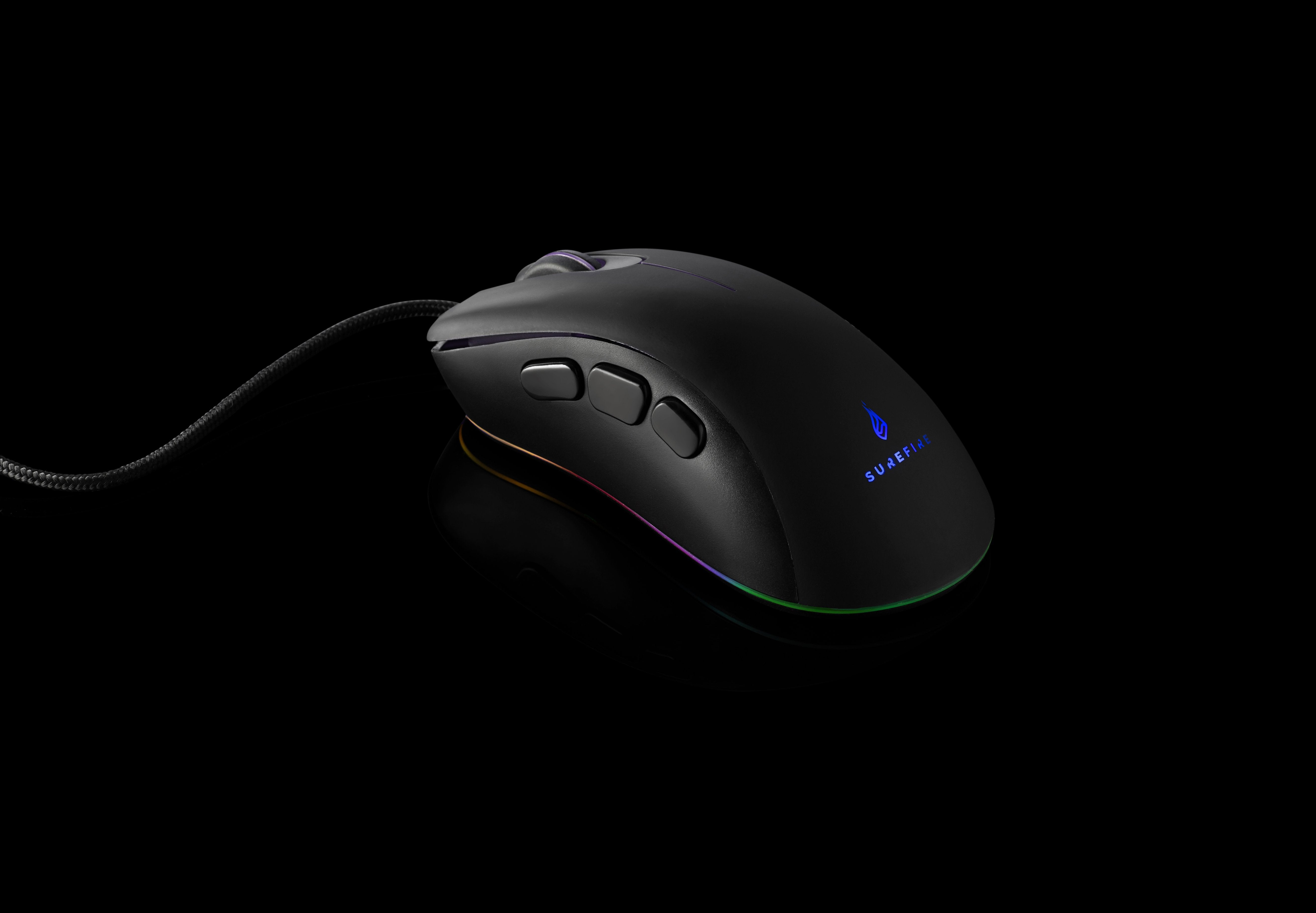 Verbatim Ratón Gaming Surefire Condor Claw Cable Usb 6400dpi Diestros 8 Botones Programables Rgb Led Negro