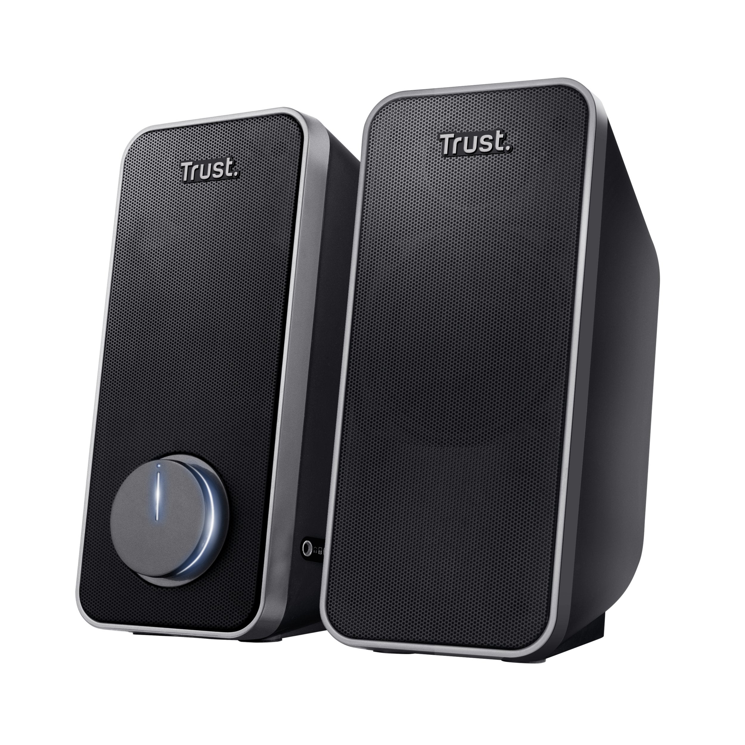 Trust Altavoces 2.0 Arys 14w Rms Control De Volumen Conexion Auriculares Entrada De Linea Alimentacion Usb Color Negro