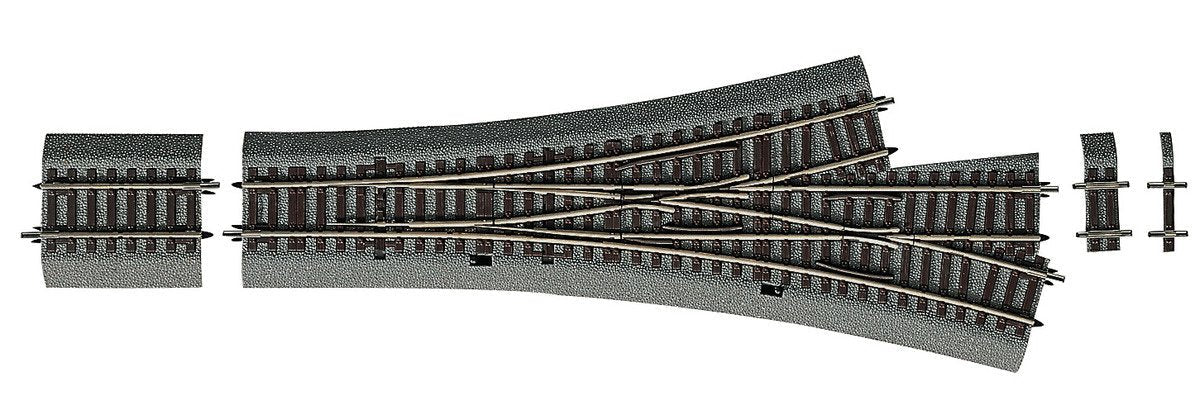 Roco H0 Line Con Bettung 42543 Dreiwegweiche 287.5 Mm 1 Ud.