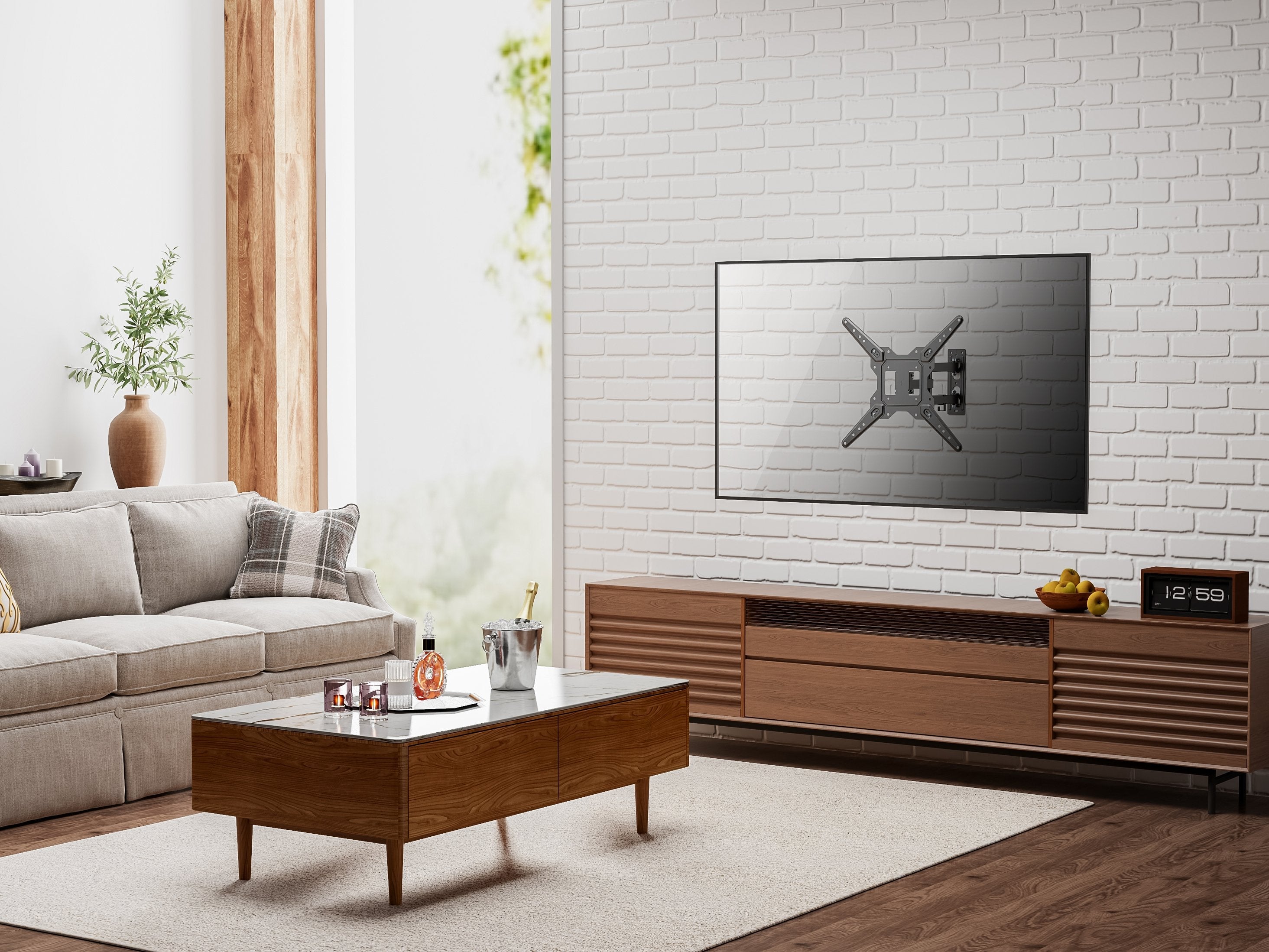 Soporte De Pared Equip  Para Tv De Movimiento Completo De 23"-55
