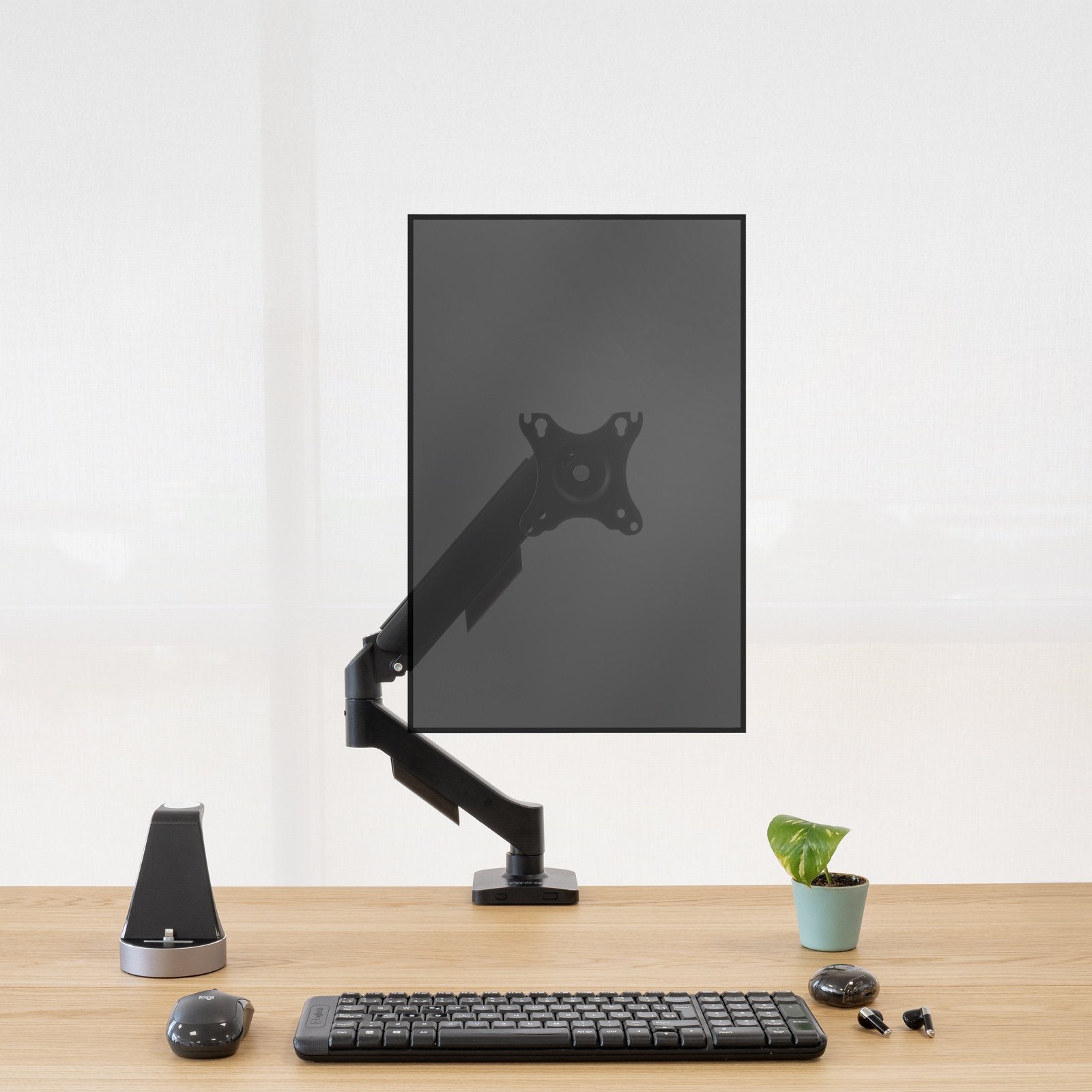 EAN 8433281016484 - TooQ DB1733TNR-B soporte para monitor 81,3 cm (32") Escritorio Negro imagen 4