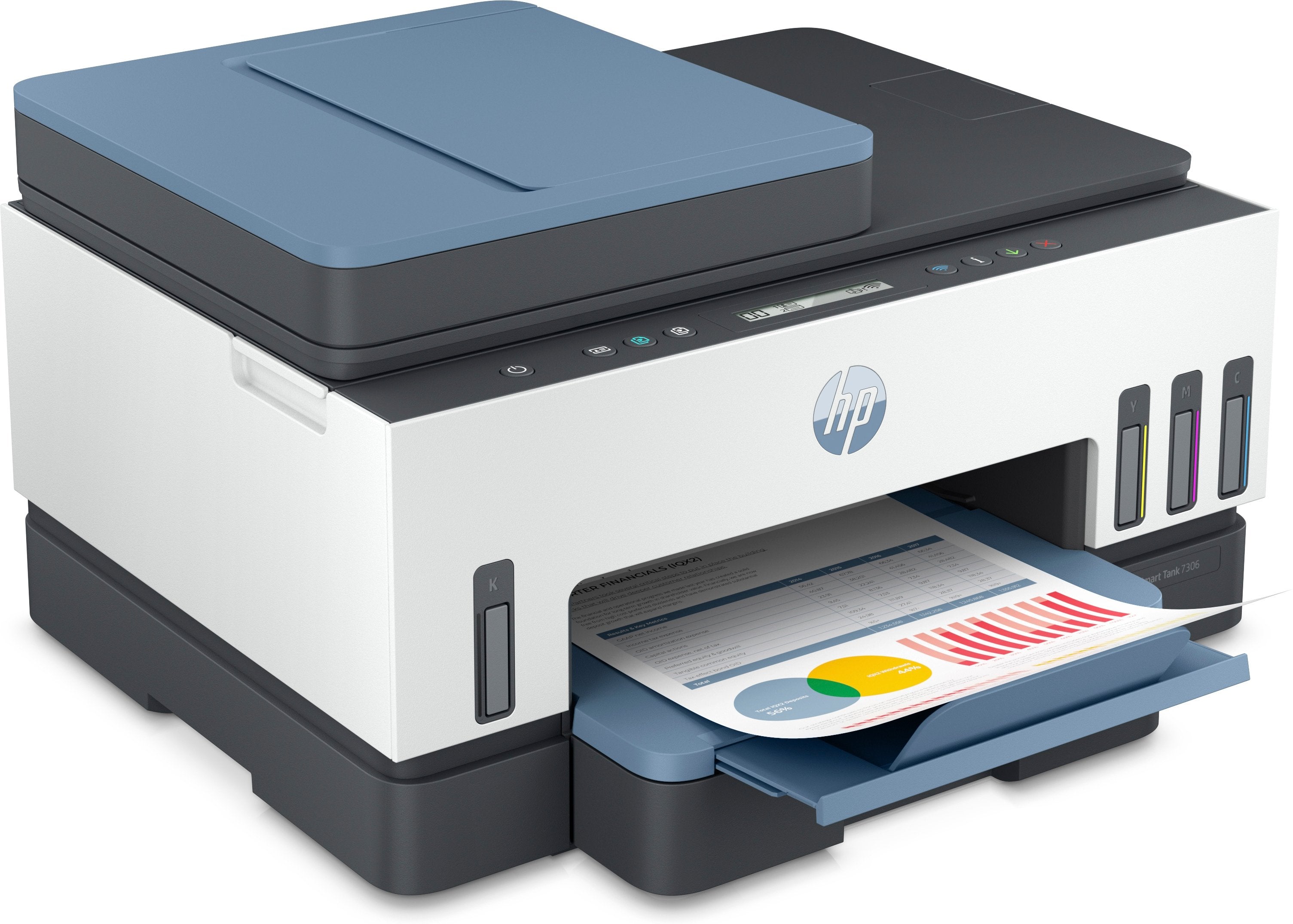 Multifunción Recargable Hp Smart Tank 7306 Wifi  Dúplex  Blanca