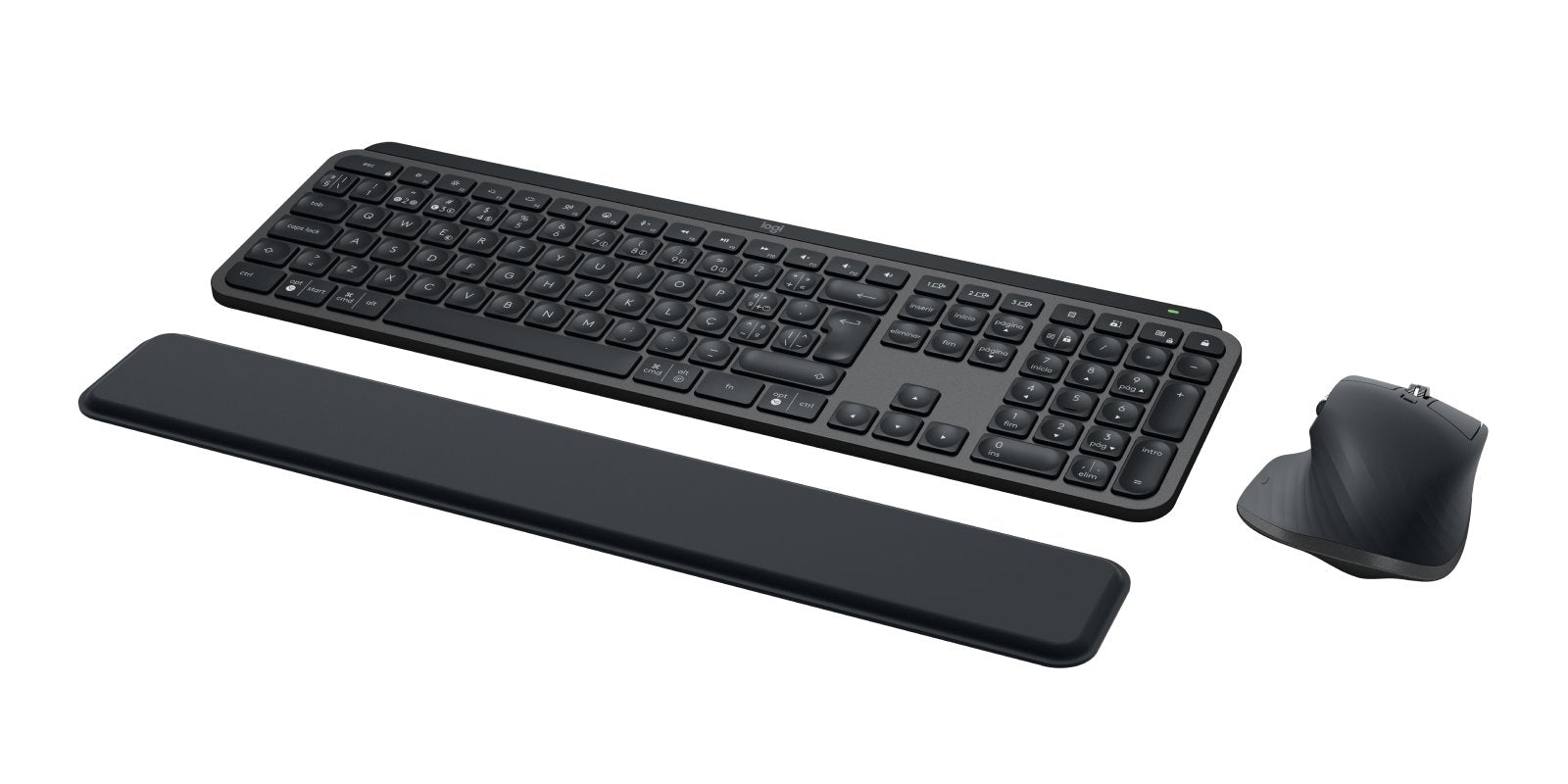 Teclado Portugués + Ratón Logitech Mx Keys S Combo Rf Wireless + Bluetooth Grafito