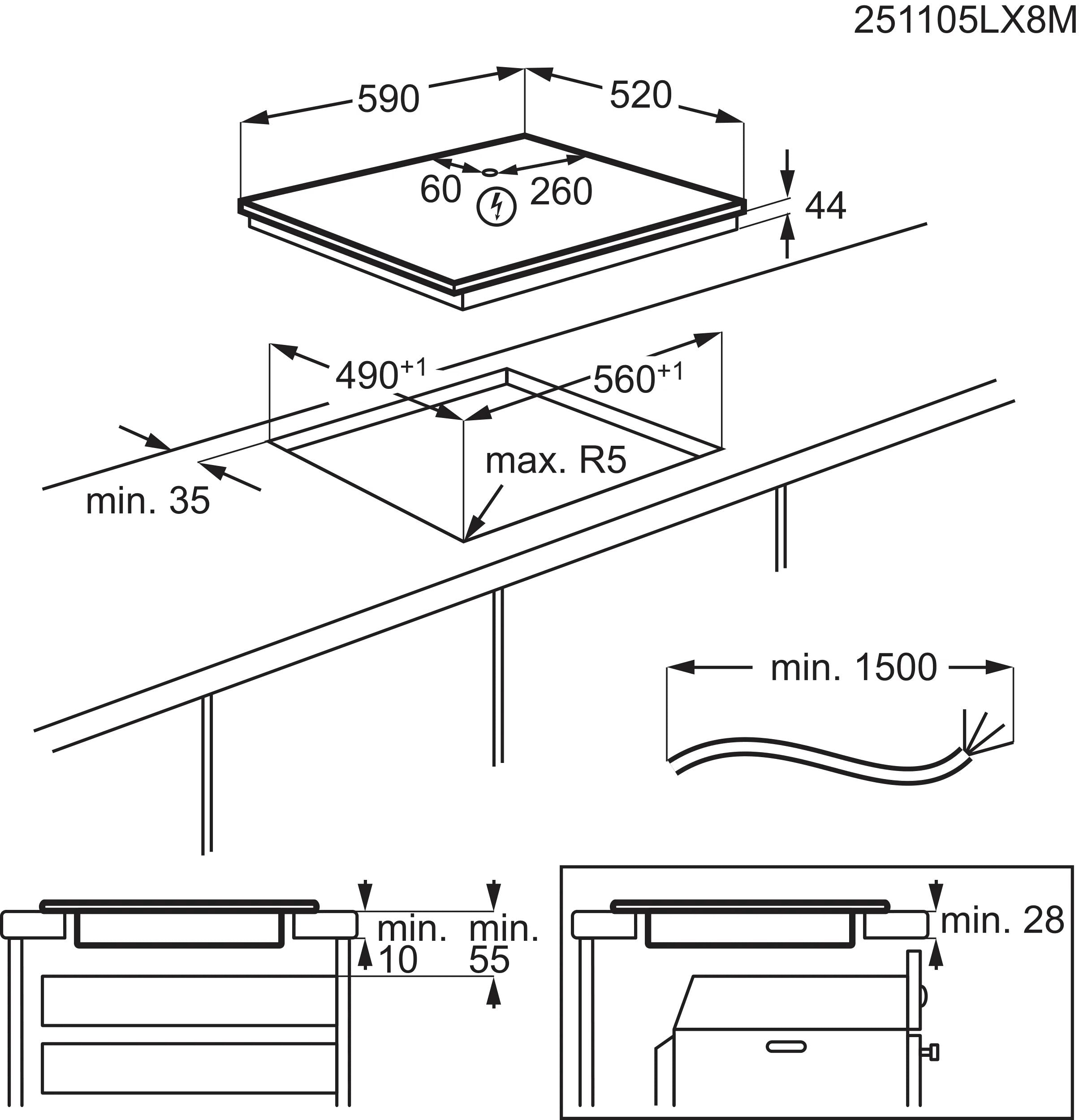 EAN 7333394124315 - Electrolux EIV63443CT Negro Integrado 60 cm Con placa de inducción 4 zona(s) imagen 10