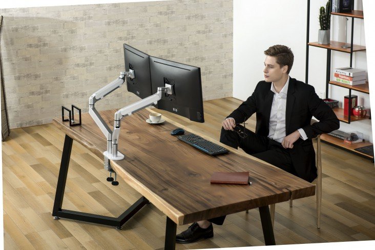 Brazo Para Monitor Doble Spire Ii