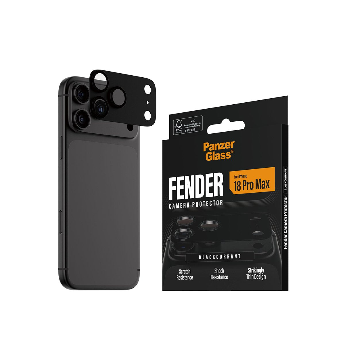 EAN 5715685050756 - PanzerGlass ® Fender Camera Lens Protector Blackcurrant iPhone 2026 Pro Max Protector de pantalla 1 pieza imagen 2