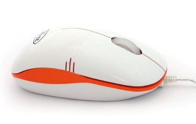 3free Raton Optico Usb Mcm101/Wo Blanco Naranja