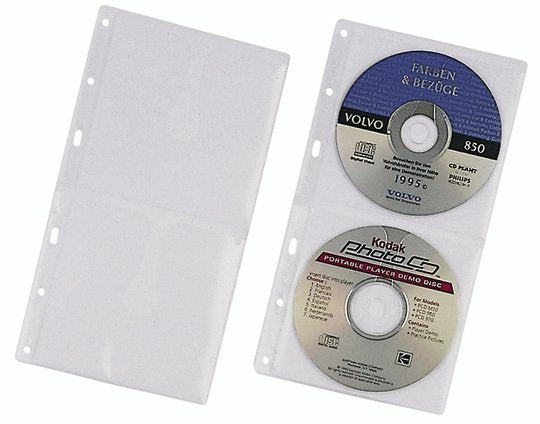 Durable Estuches De Cd Para 2 Cds / Dvds Transparentes 5 Piezas