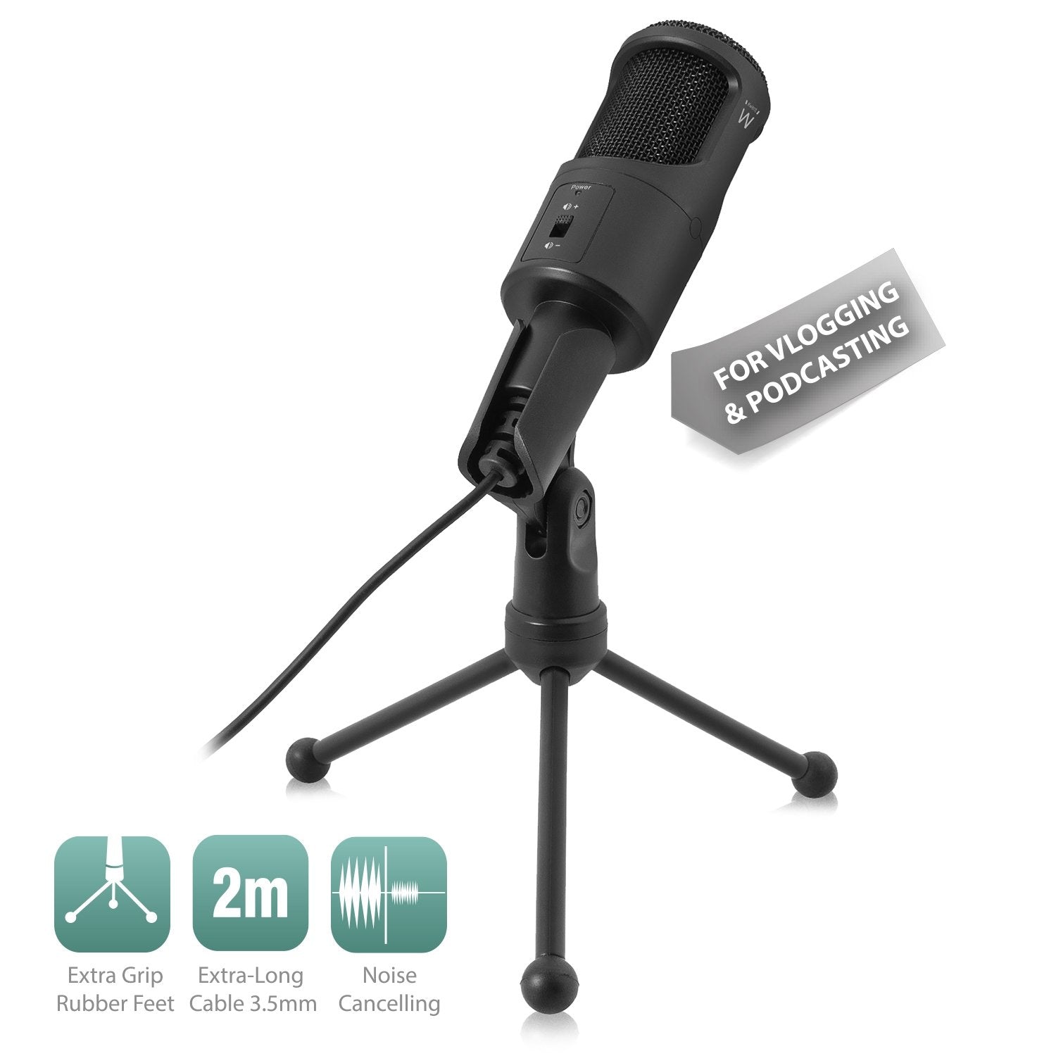 Microfono Multimedia Ewent Ew3552 Con Cancelacion De Ruido