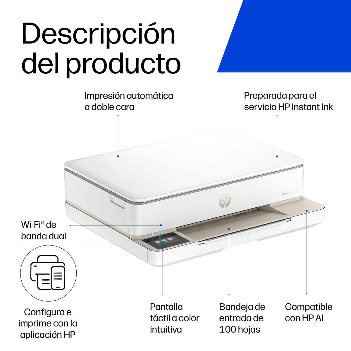 EAN 0197498438948 - HP ENVY 6132e All-in-One Printer Inyección de tinta térmica A4 4800 x 1200 DPI 10 ppm Wifi imagen 4