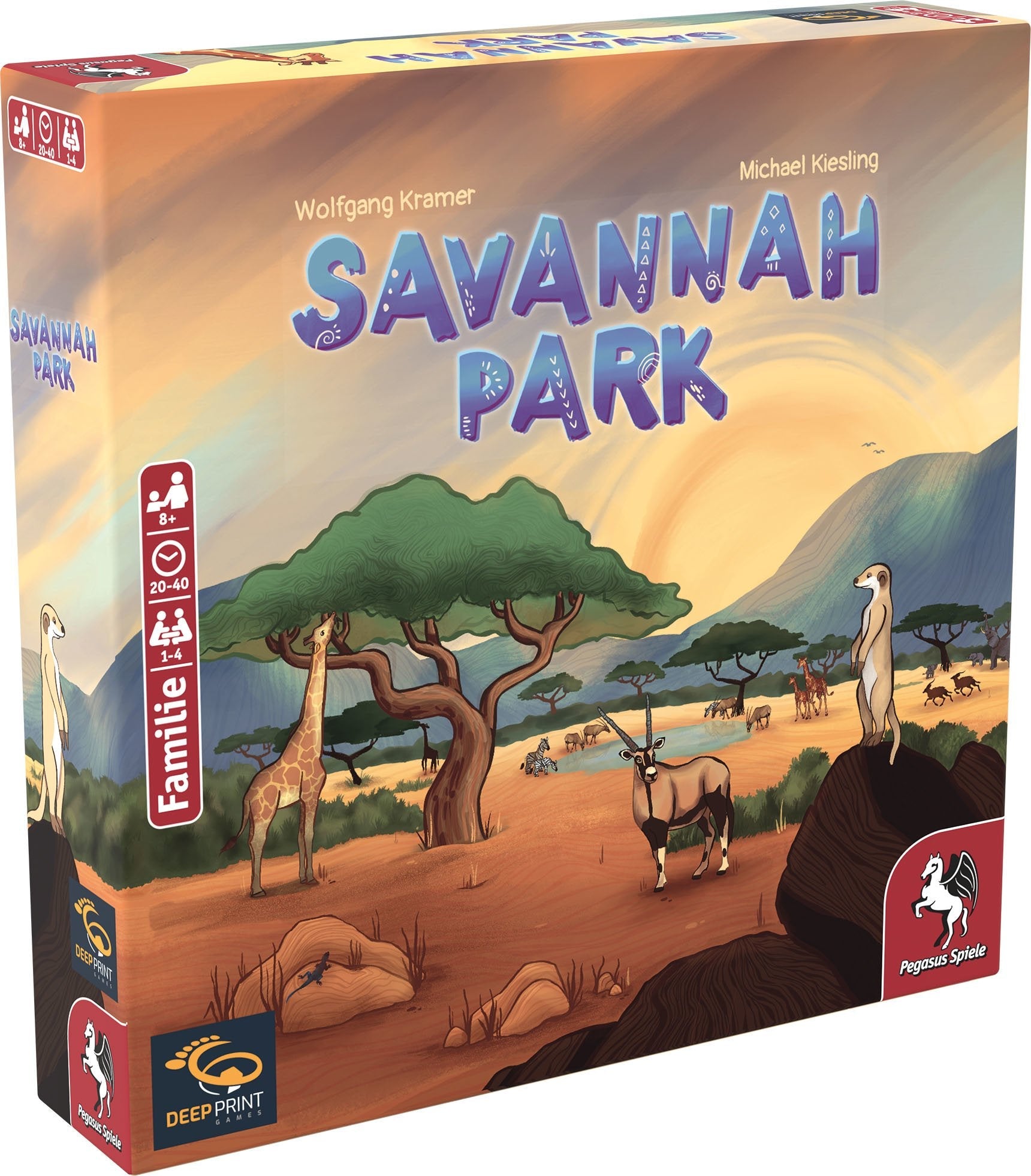 Pegasus Deep Print Games: Savannah Park, Juego De Mesa 57804g