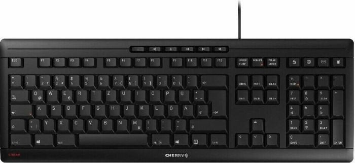 EAN 4025112091346 - CHERRY STREAM KEYBOARD teclado Oficina USB QWERTZ Checa, Eslovaco Negro imagen 1
