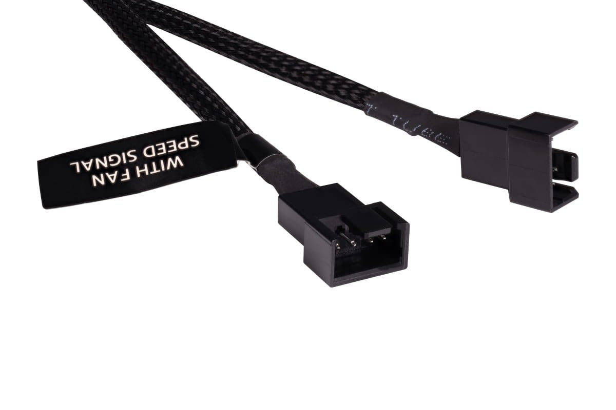 Alphacool Y-Splitter 4-Pin Auf 2x 4-Pin Pwm 15cm - Negro