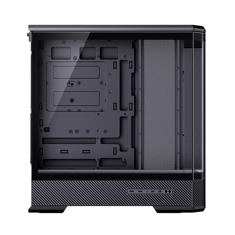 Jonsbo D400 Pc-Gehäuse, Midi Tower, Atx, Tempered Glass - Schwarz