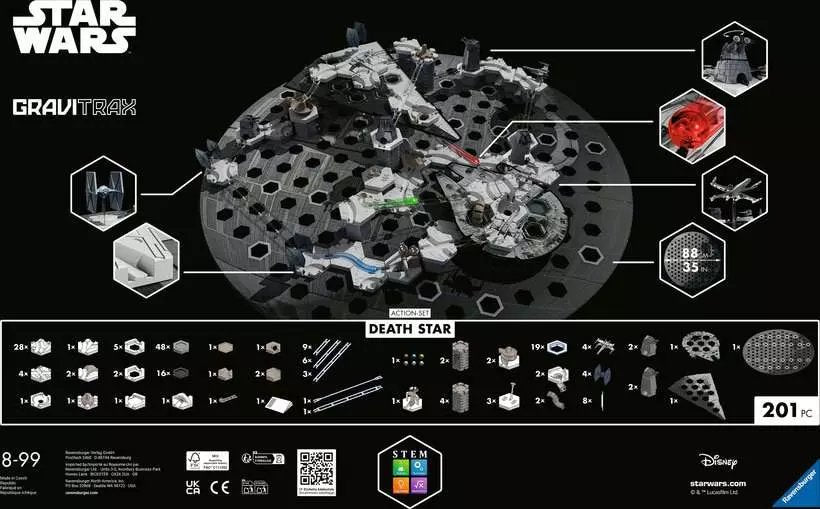 Ravensburger Gravitrax Action Set Death Star, Bahn 23860