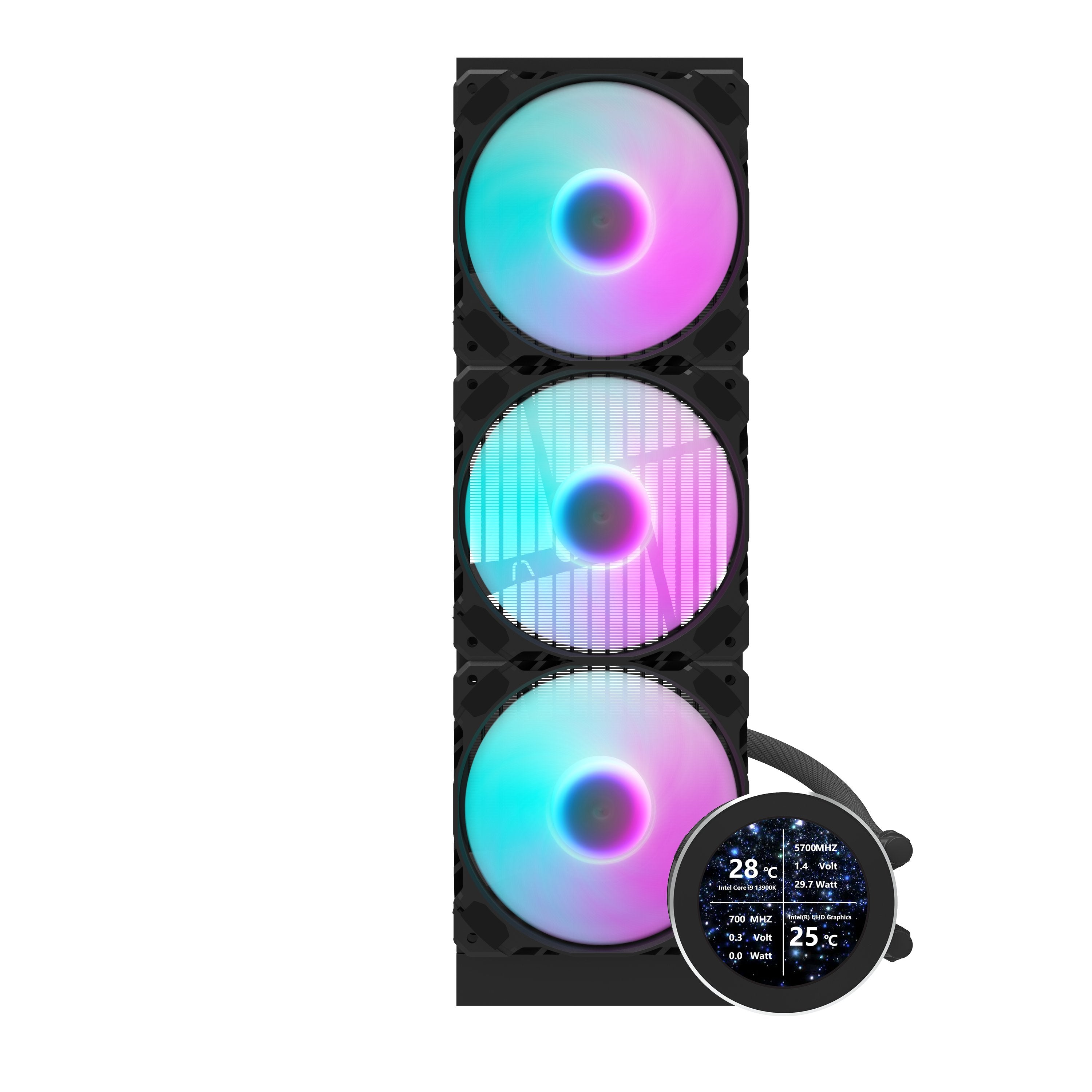 EAN 4711527004513 - darkFlash DW-DN360S-B-ES1 sistema de refrigeración para ordenador Carcasa del ordenador Sistema de refrig imagen 5