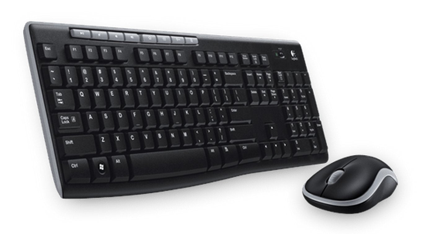 Logitech Wireless Combo Mk270 Teclado Ratón Incluido Rf Inalámbrico Griego Negro