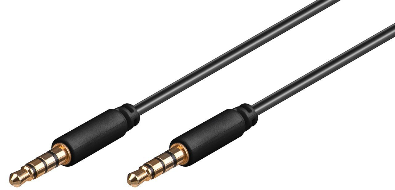 EAN 4040849638268 - Goobay 63826 cable de audio 1 m 3,5mm Negro imagen 1