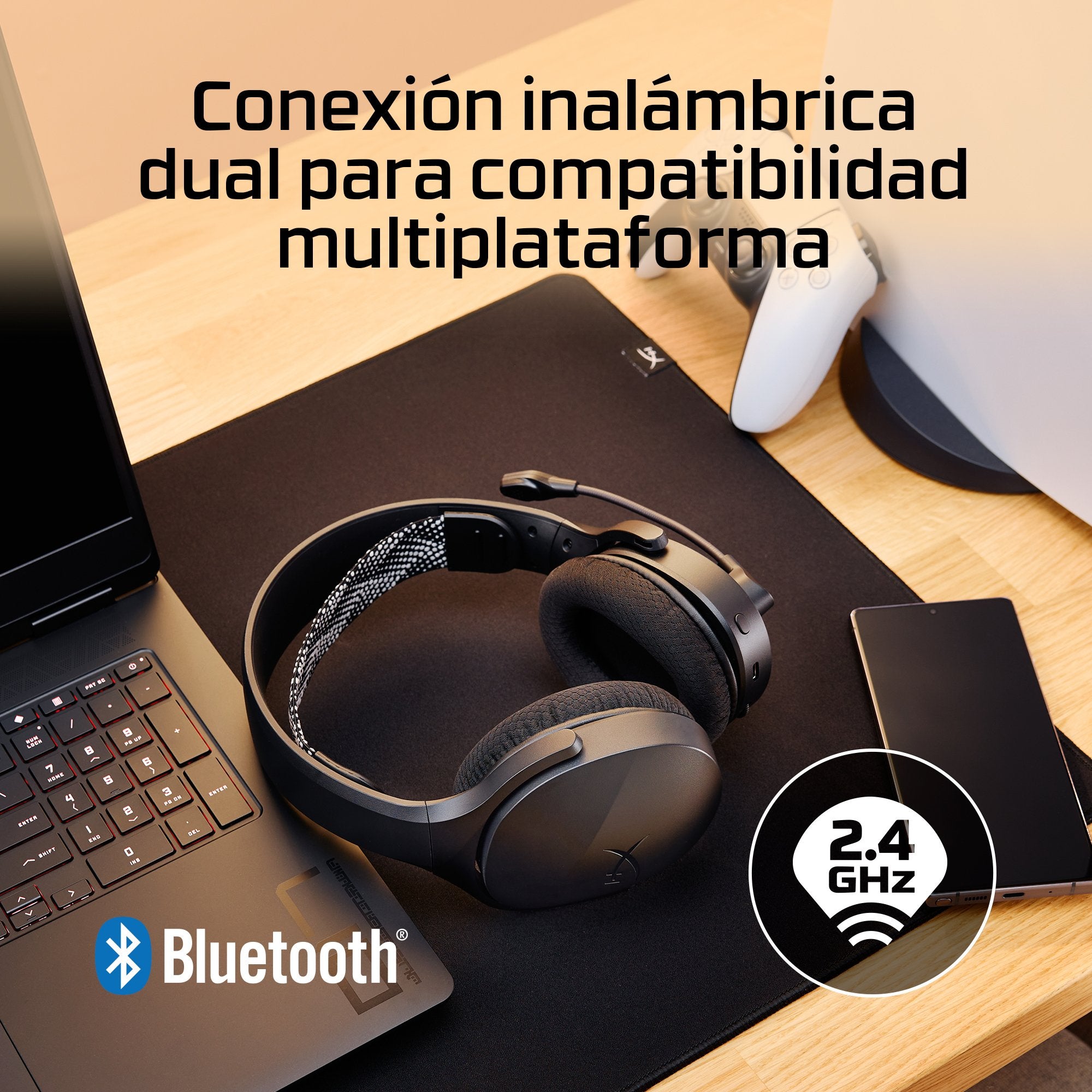EAN 0198701202189 - HyperX Cloud Jet Wireless Black Gaming Headset Inalámbrico Diadema Juego USB tipo A Bluetooth imagen 8