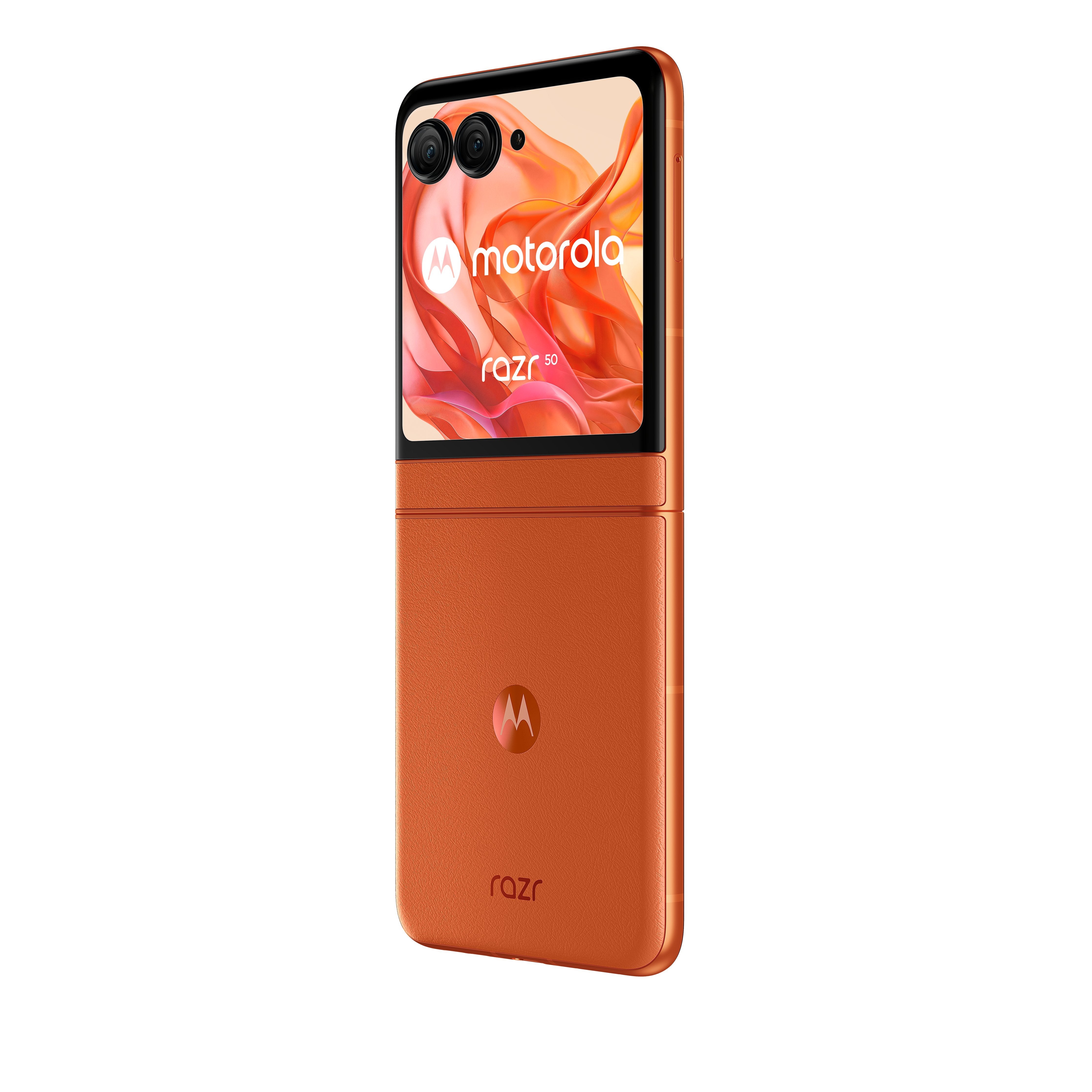 EAN 0840023274718 - Motorola razr 50 17,5 cm (6.9") SIM doble Android 14 5G USB Tipo C 8 GB 256 GB 4200 mAh Naranja imagen 3
