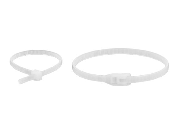 Delock 19474 Presilla Brida De Entrada Paralela Poliimida Negro, Transparente 100 Pieza(S)