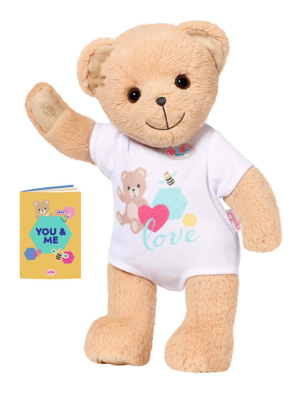 Muñeco Peluche Osito Blanco Baby Born 36cm