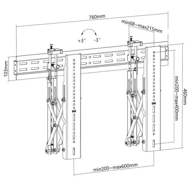 Equip Soporte De Pared 37"-70"/45kg