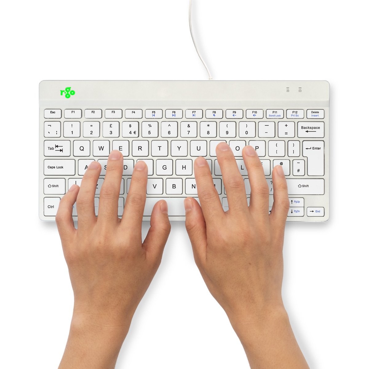 EAN 8719274492085 - R-Go Tools RGOCOUKWDWH teclado Oficina USB Inglés imagen 5
