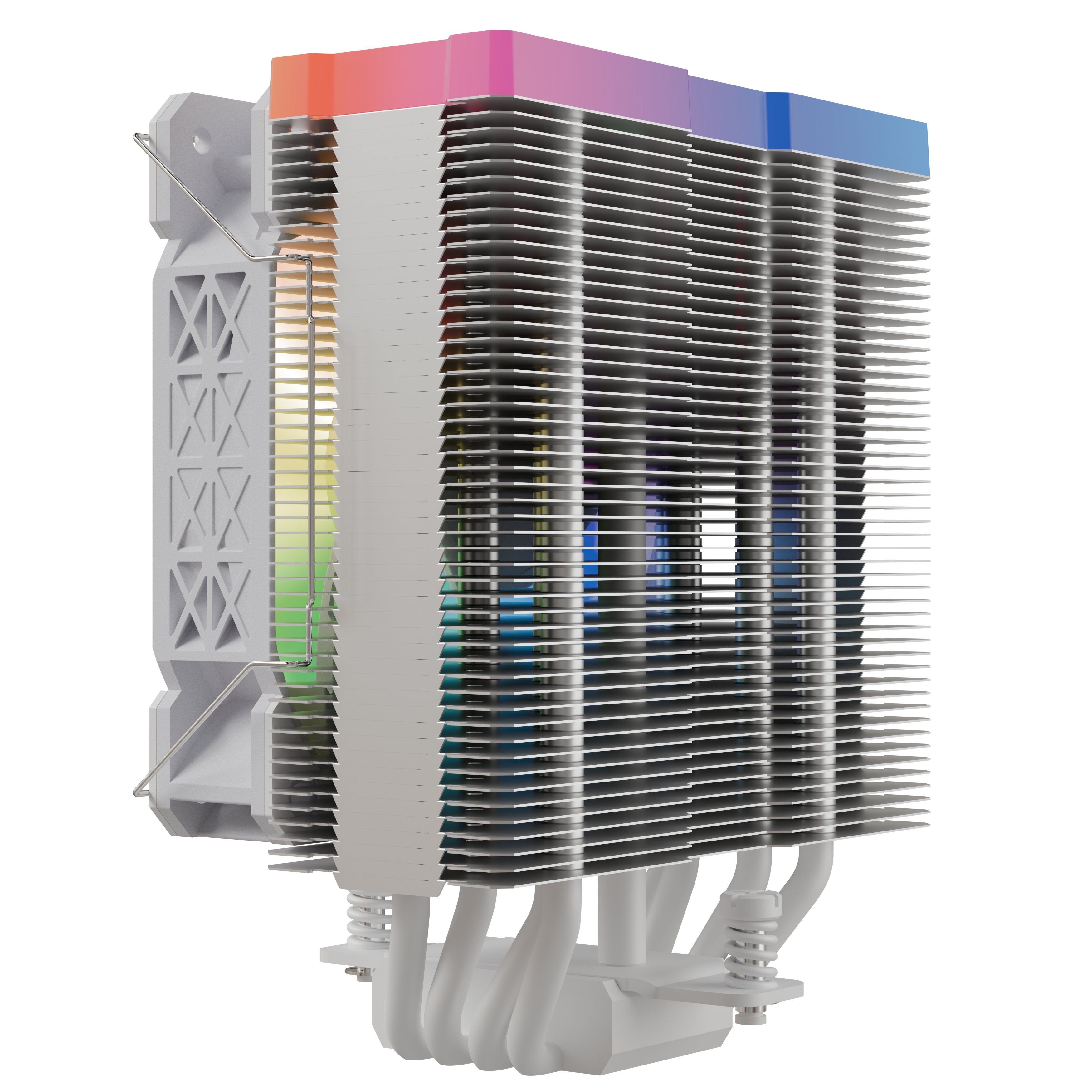 Refrigerador Nfortec Centaurus X2 Disipador Cpu Por Aire 4 Pipes Tdp 210w Blanco
