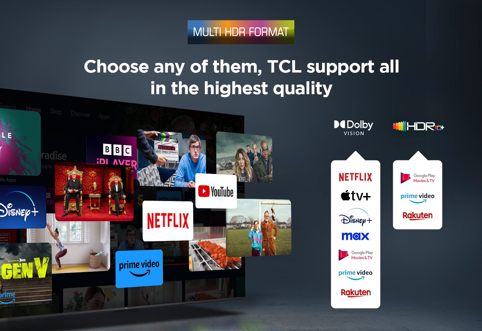 EAN 5901292525958 - TCL P7K 43P7K Televisor 109,2 cm (43") 4K Ultra HD Smart TV Wifi Metálico 430 cd / m² imagen 8
