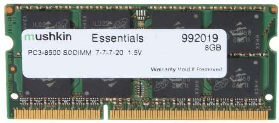 EAN 0846651016416 - Mushkin SO-DIMM 8GB DDR3 Essentials módulo de memoria 1 x 8 GB 204-pin SO-DIMM imagen 1