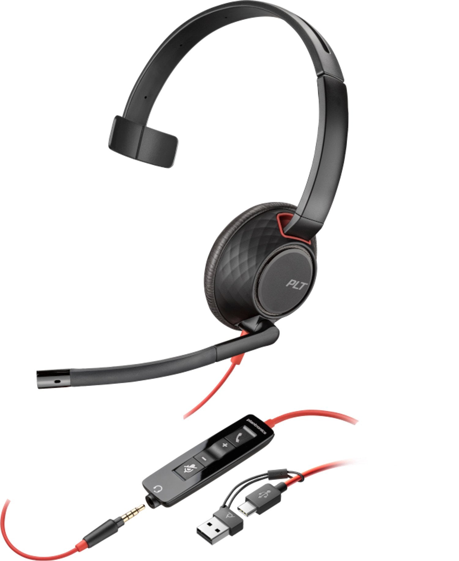 EAN 0197498429427 - HP Poly Blackwire 5210 Monaural USB-C Headset +3.5mm Plug +USB-C/A Adapter Alámbrico Diadema Oficina/Cent imagen 8