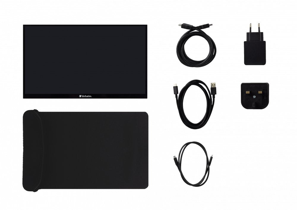 Verbatim Pmt-15 Portable Touchscreen Monitor 15.6" Full Hd 1080p Metal Housing