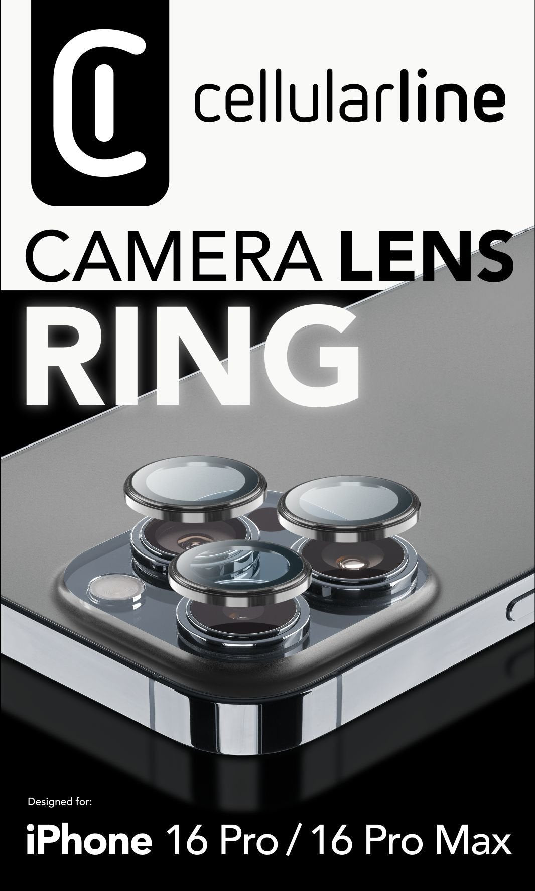 Cellularline Cameralensprotectionring Iphone 16 Pro P.Max Cl.