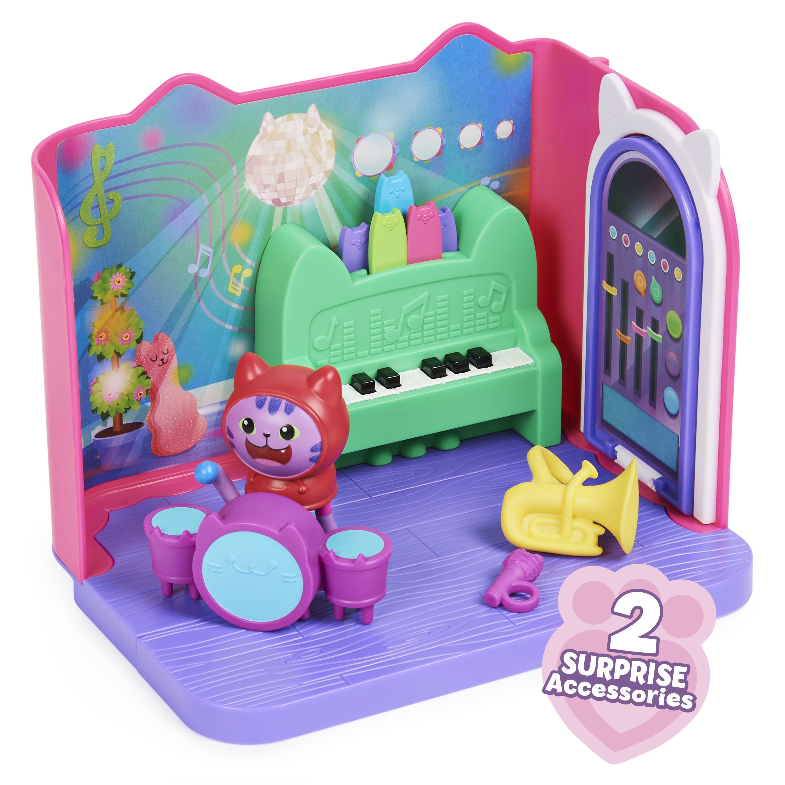Habitación Deluxe Spin Master Gabby'S Dollhouse - Sala De Música Groovy, Telón De Fondo 6065830