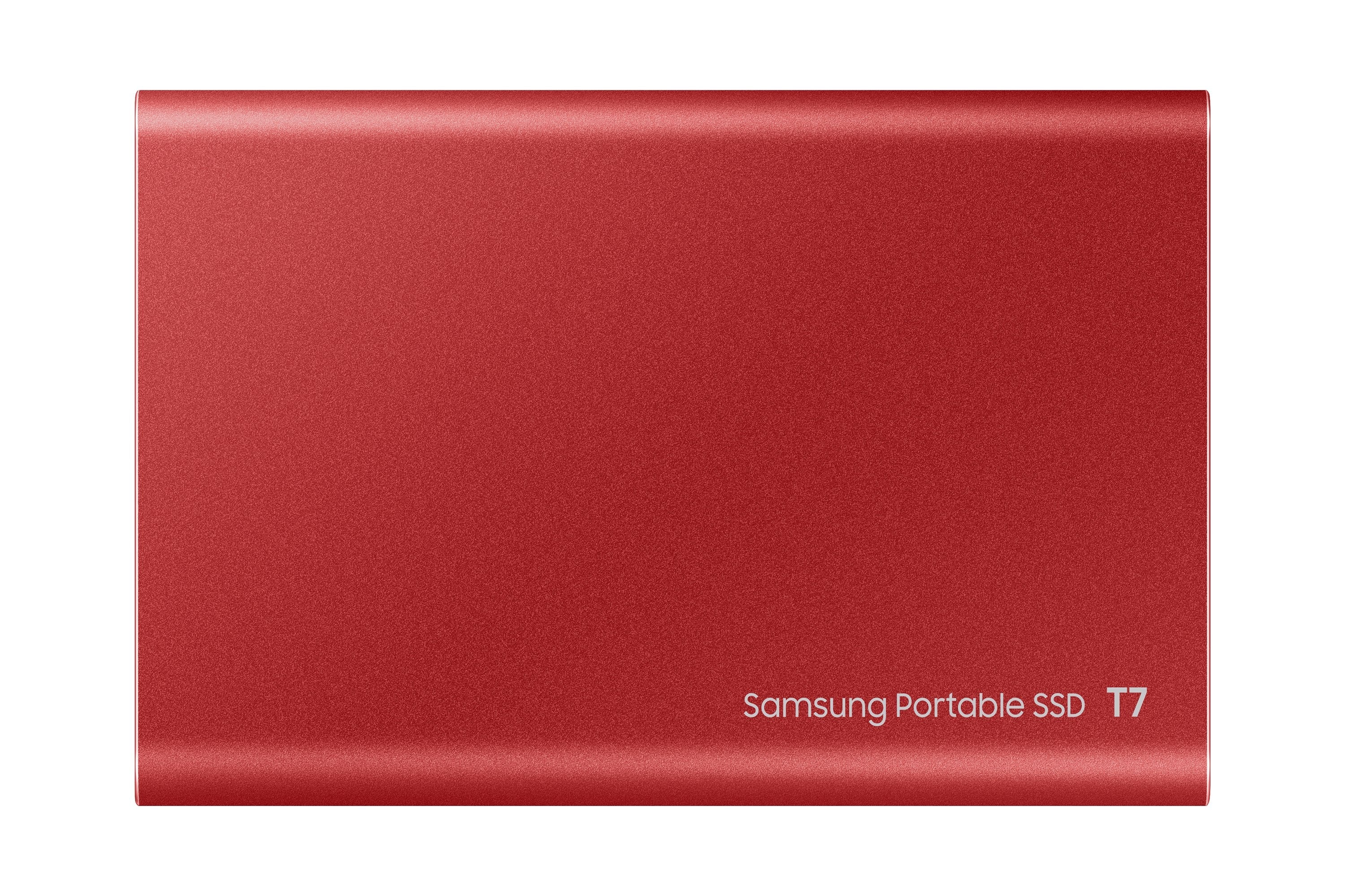 Disco Externo Ssd Samsung 500gb Portable T7 Usb3.2 Gen.2 Mettalic Red Extern Kit