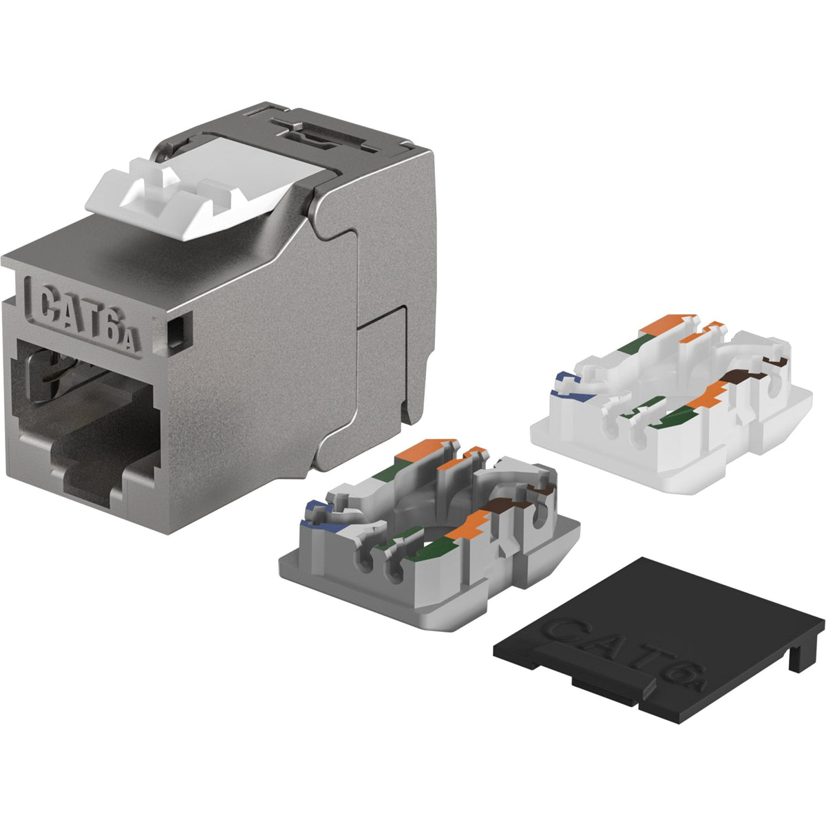 Efb Rj45 Keystone Slimline Shortbody Cat.6a Komponentenzertifiziert Plateado