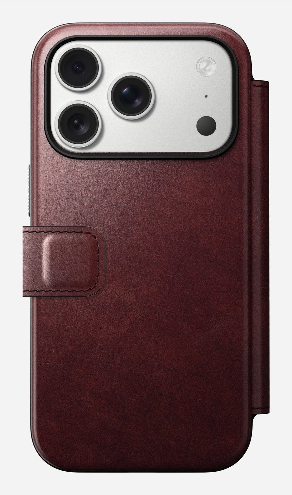 Nomad Modern Leather Folio Iphone 17 Pro Burgundy Horween