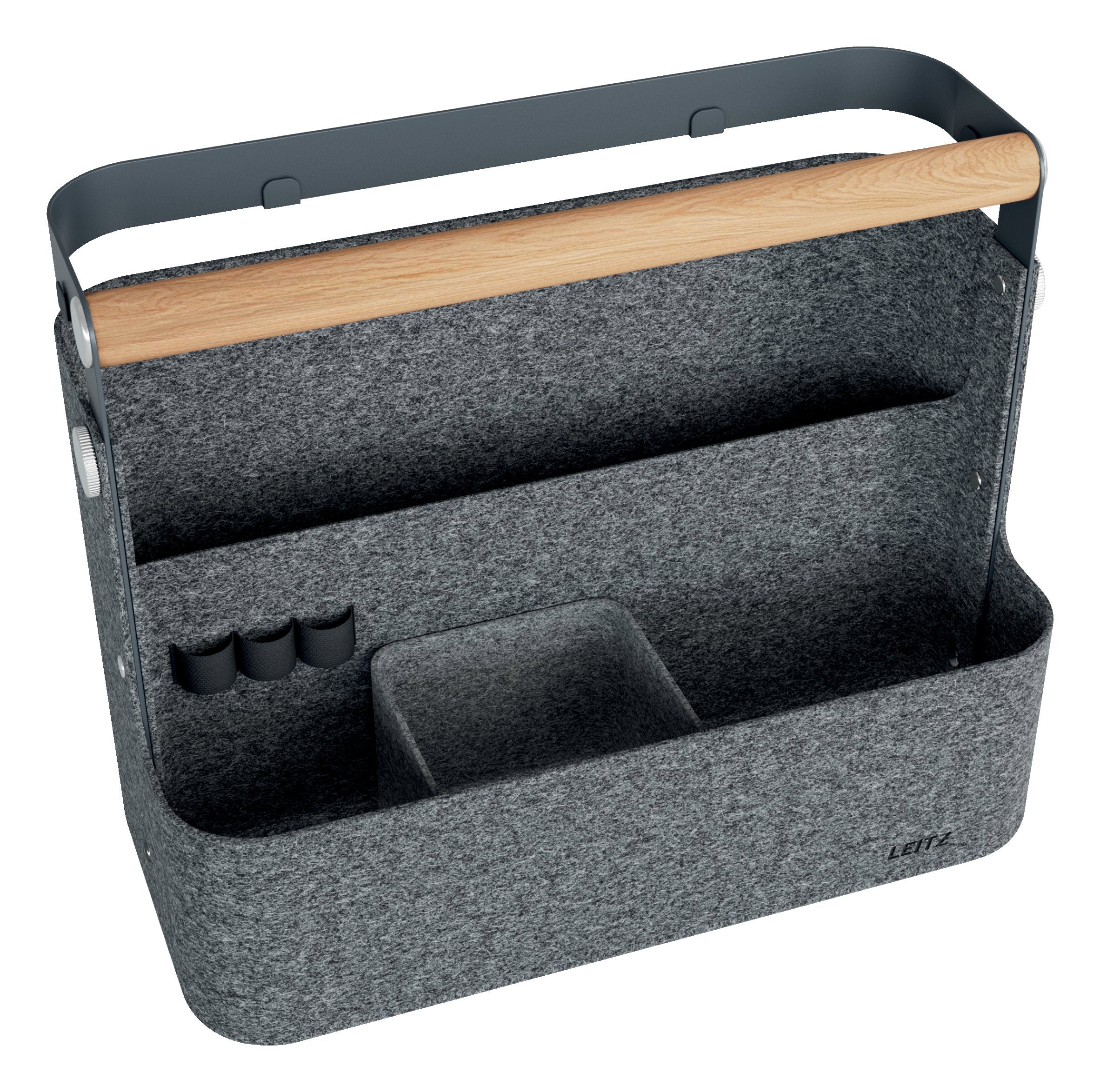 Leitz Projoable Deskorganizer Clampa. Felt With Handle 38x19x30cm Darkgris