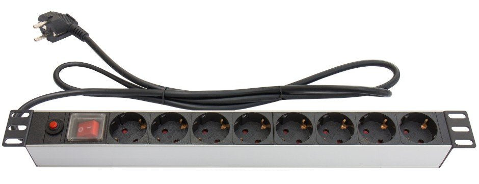 Alcasa Gc-N0087 Regleta Rack 19 " 1,80m 8 Salidas