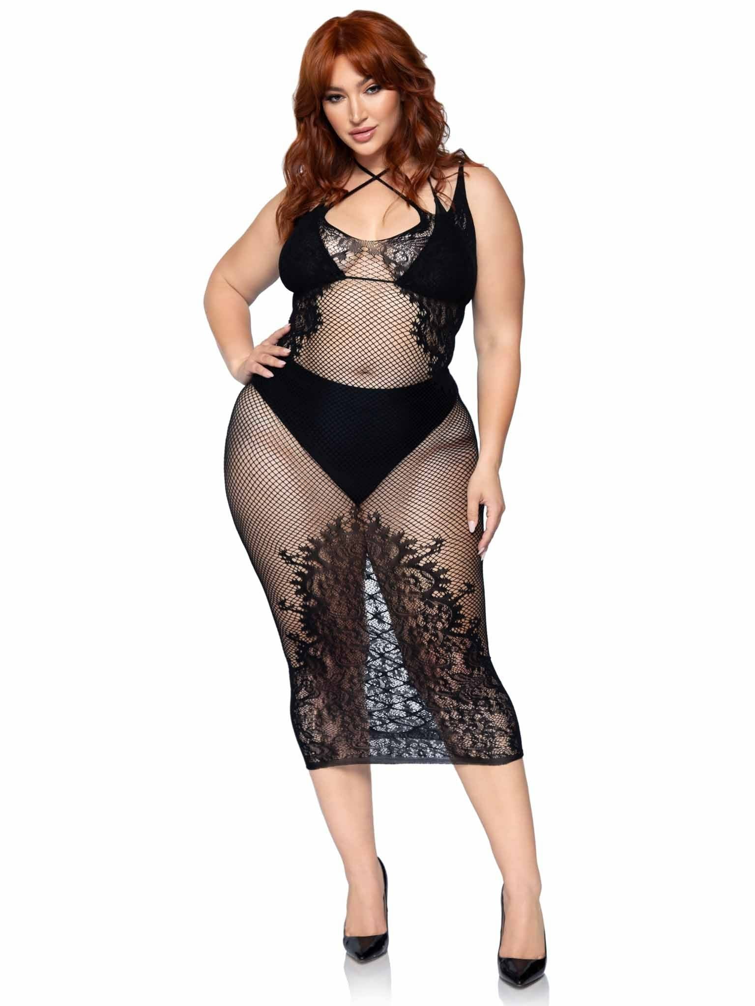 EAN 0714718541969 - Leg Avenue 86064X_00108 conjunto de ropa interior y bodi Negro imagen 4