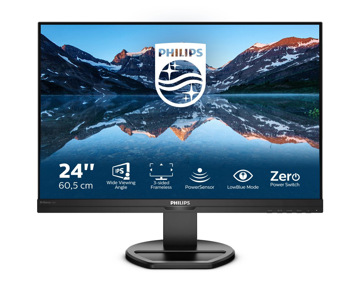 Monitor Philips 61,1cm 24,1" 240b9 16:10 Dvi+Hdmi+Dp Ips