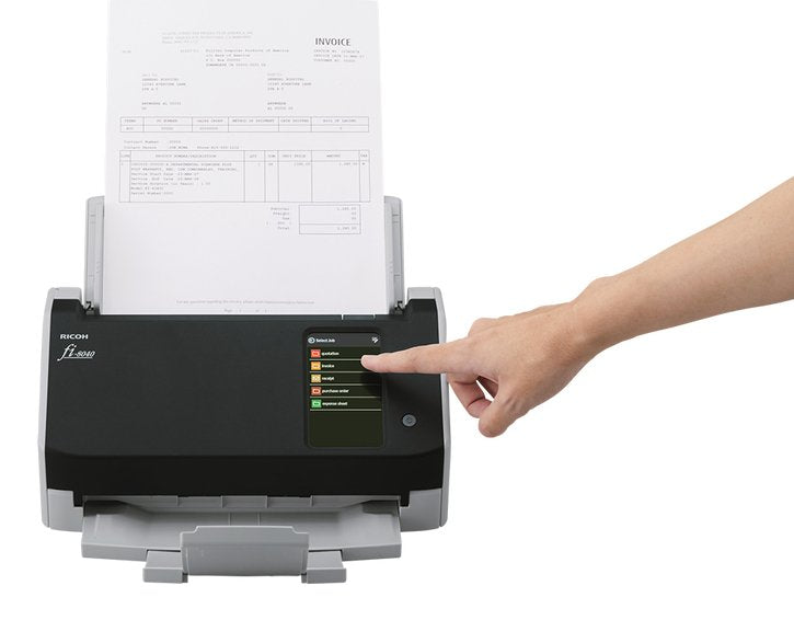 Ricoh Fi-8040 Alimentador Automático De Documentos (Adf) + Escáner De Alimentación Manual 600 X 600 Dpi A4 Negro, Gris
