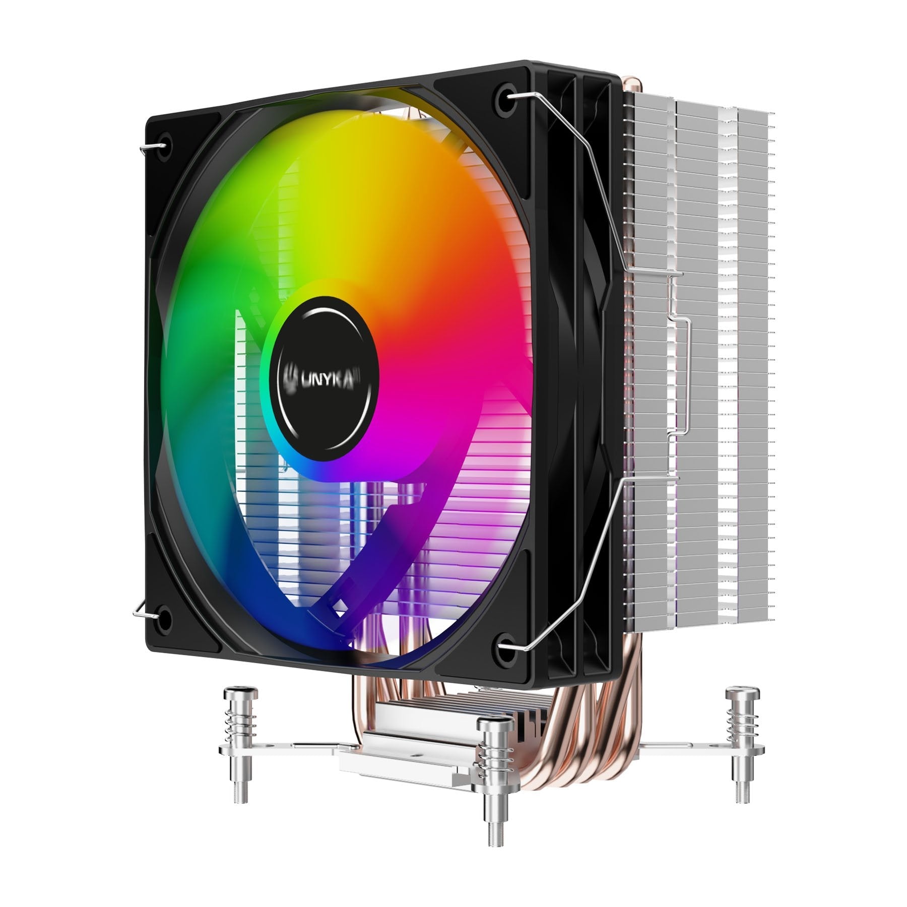 Refrigeración Cpu Unykach Unycool H41 Argb Multisocket Universal - Ventilador 120mm - Iluminacion Argb - Negro
