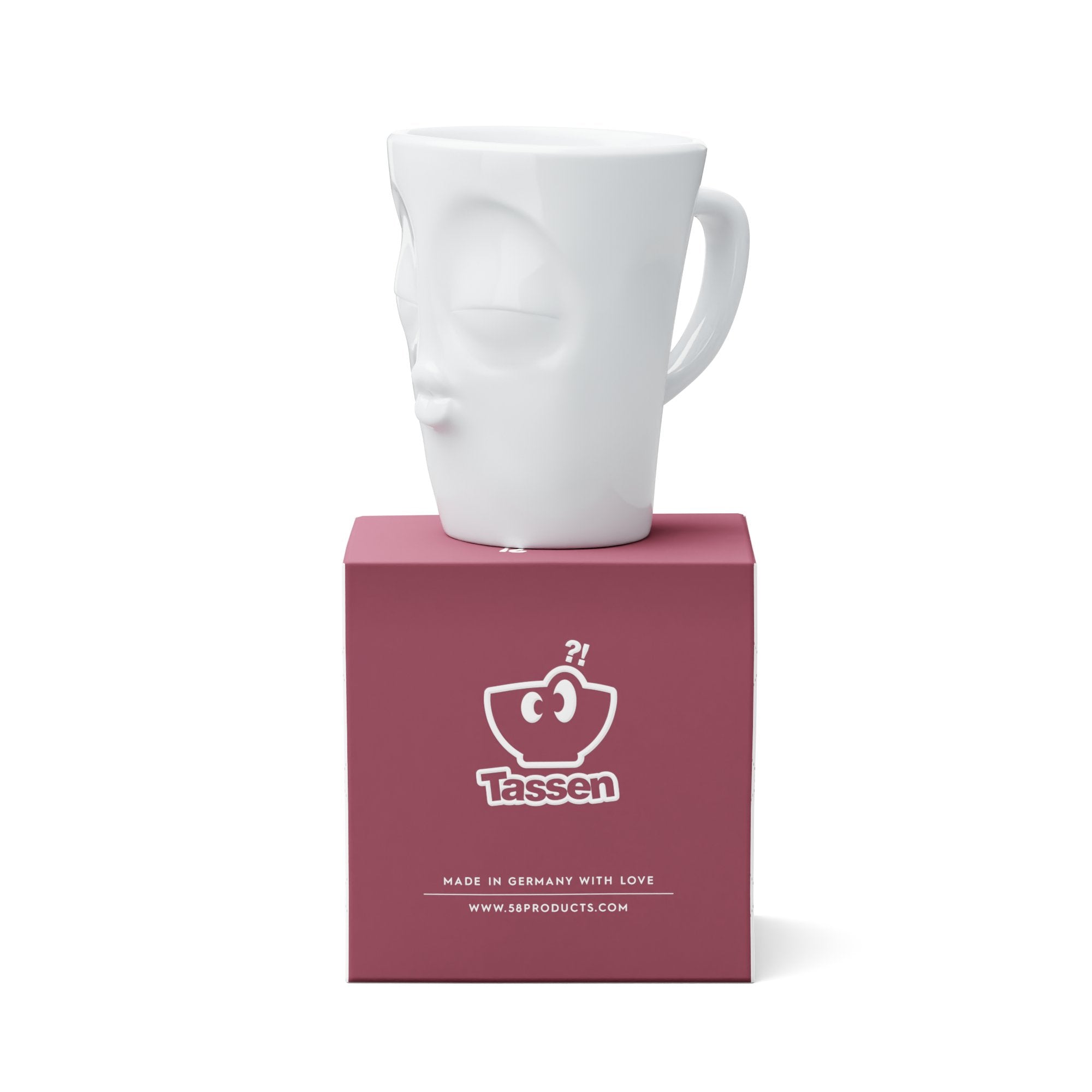 Fiftyeight Henkelbecher 350ml - Küssend Blanco