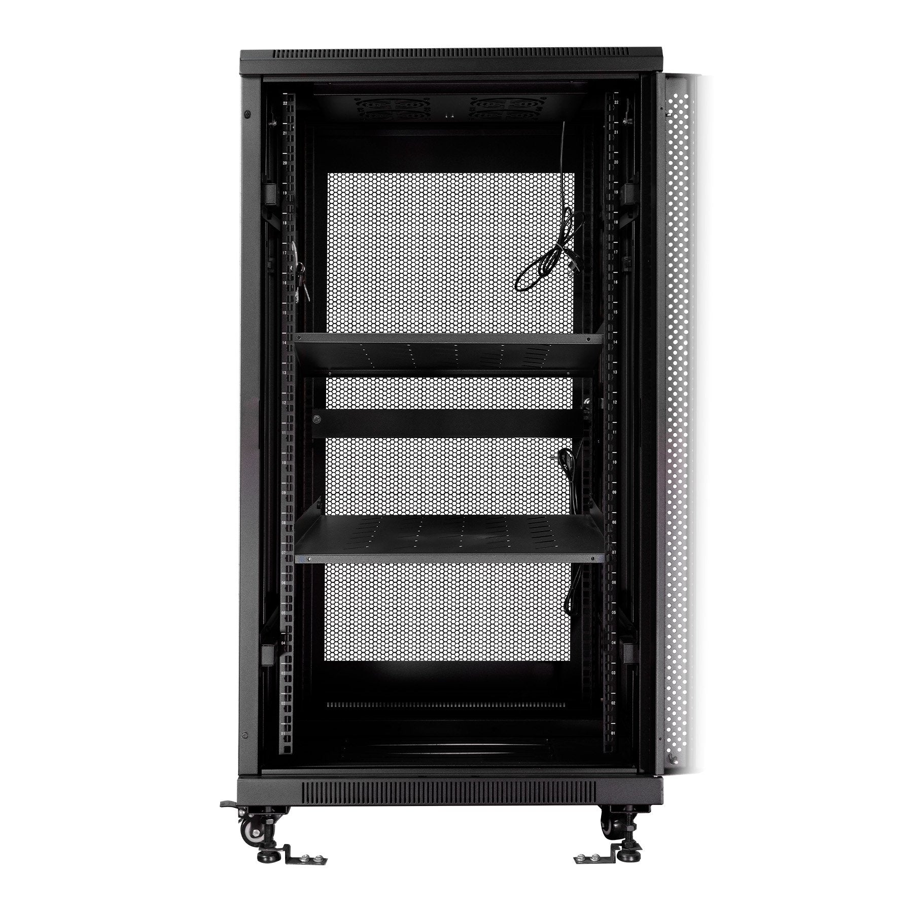 Armario Suelo  22u Ai6622 Aiten Data Pta Crist 600x600x1166 2f 4v 2l 1b 2cl 4r F8